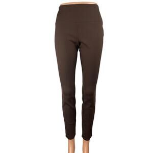 Theory Brown Mid Rise Athletic Yoga Activewear Sports Leggings Trouser Pants P/2